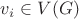 $v_i \in V(G)$