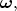 $\boldsymbol{\omega},$