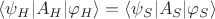 $\langle\psi_H | A_H | \varphi_H \rangle = \langle \psi_S | A_S | \varphi_S \rangle$