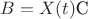 $B=X(t)\text{C}$