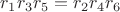 $r_1r_3r_5=r_2r_4r_6$