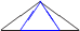 $\begin{picture}(40,30)
\put(0,0){\line(4,3){20}}
\put(40,0){\line(-4,3){20}}
\put(0,0){\line(1,0){40}}
\color{blue}
\put(10,0){\line(2,3){10}}
\put(30,0){\line(-2,3){10}}
\put(10,0){\line(1,0){20}}
\end{picture}$