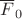 $\overline F_0$