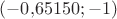 $(-0{,}65150;-1)$ $(-0{,}65150;-1)$