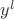 $y^l$