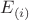 $E_{(i)}$