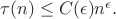 $\tau(n)\le C(\epsilon)n^{\epsilon}.$