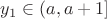 $y_1\in (a,a+1]$