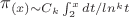 $\pi_к(x)\sim C_k\int_{2}^{x}{dt/ln^k t}$