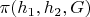 $\pi(h_1,h_2,G)$