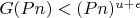 $G(Pn)<(Pn)^{u+\epsilon}$