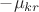 $-\mu_{kr}$