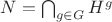 $N = \bigcap_{g \in G} H^g$