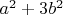 ${{a}^{2}}+3{{b}^{2}}$
