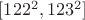 $[122^2, 123^2]$
