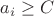 $a_i\ge C$