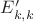 $E'_{k,k}$