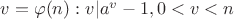 $v=\varphi(n): v|a^v-1, 0<v<n$