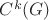 $C^k(G)$