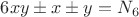 $6xy\pm x\pm y=N_6$