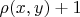 $\rho(x,y) + 1$