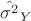 $\hat{\sigma^2}_Y$