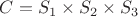 $C=S_1 \times S_2 \times S_3$