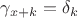 $\gamma_{x+k}=\delta_k$