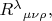 $R^\lambda{}_{\mu\nu\rho},$