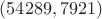 $(54289,7921)$