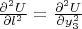 $\frac{\partial^2 U}{\partial l^2}=\frac{\partial^2 U}{\partial y_3^2}$