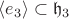 $\langle e_3 \rangle \subset \mathfrak{h}_3$