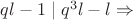 $ql-1\mid q^3l-l \Rightarrow$
