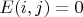 $E(i,j)=0