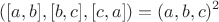$$([a,b], [b,c], [c,a]) = (a,b,c)^2$$