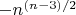 $-n^{(n-3)/2}$