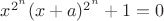 $x^{2^n}(x+a)^{2^n} + 1 = 0$