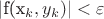 |f(x_k,y_k)|< \varepsilon |f(x_k,y_k)|< \varepsilon