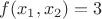 $f(x_1,x_2)=3$