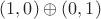 $(1,0)\oplus (0,1)$