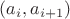 $(a_i,a_{i+1})$