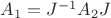 $A_1=J^{-1}A_2J$