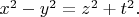 $x^2-y^2=z^2+t^2.$