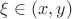 $\xi\in (x,y)$