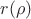 $r(\rho)$