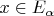 $x\in E_\alpha$