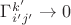 $\Gamma^{k'}_{i'j'}\to 0$