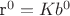 r^0=Kb^0