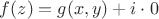 $f(z)=g(x,y)+i\cdot 0$ $f(z)=g(x,y)+i\cdot 0$