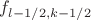 $f_{l-1/2,k-1/2}
